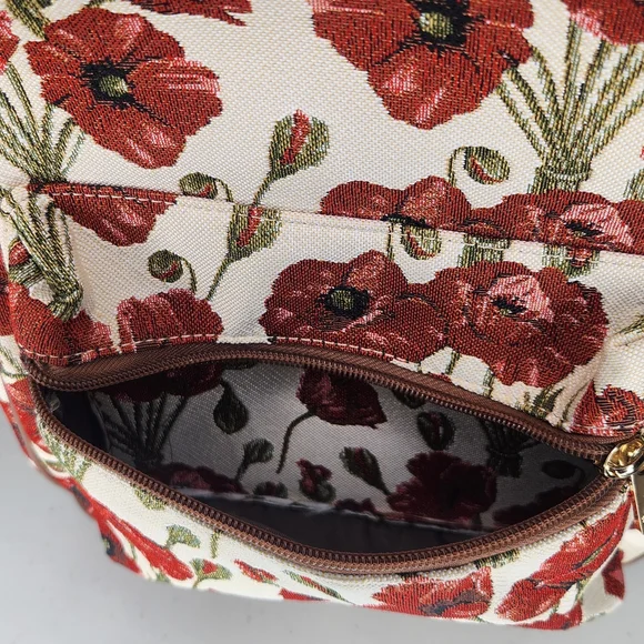 Signare Tapestry Backpack – Poppy Floral Print - Picture 10 of 10